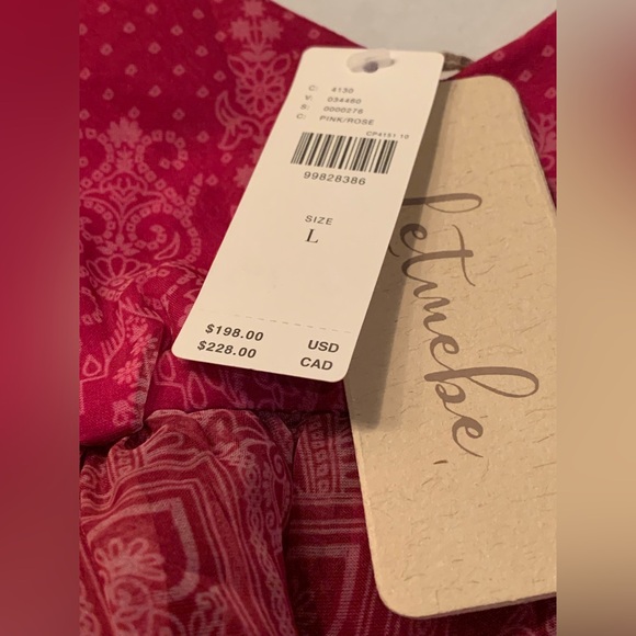 Let Me Be Sleeveless Sheer Tiered Midi Dress Anthropologie In: Pink - Picture 4 of 4